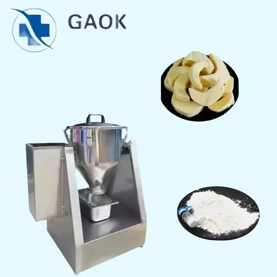 Dry Powder Mixer, V Shape/Square Cone/Two/Three Dimensional/Groove Blender/Ribbon/Screw /Trough/Cone Mixer for Pharmaceutical/Food/Chemical/Fertilizer/Pesticide