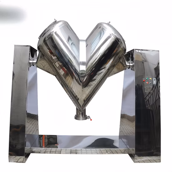Dry Powder Mixer, V Shape/Square Cone/Two/Three Dimensional/Groove Blender/Ribbon/Screw /Trough/Cone Mixer for Pharmaceutical/Food/Chemical/Fertilizer/Pesticide