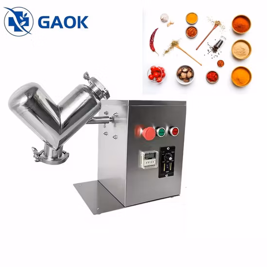 Dry Powder Mixer, V Shape/Square Cone/Two/Three Dimensional/Groove Blender/Ribbon/Screw /Trough/Cone Mixer for Pharmaceutical/Food/Chemical/Fertilizer/Pesticide