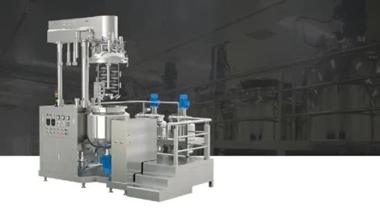 100L 200L 300L Cream Vacuum Emulsifying Mixer with Homogenizer Soap Making Machine Price