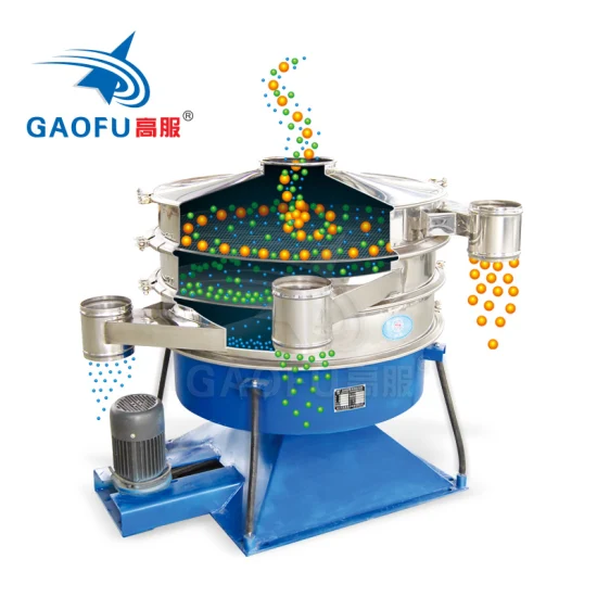 Gaofu Hot Sale Carbon Steel Tumbler Vibrating Screen Sieve Rotary Swing Vibration Sifter