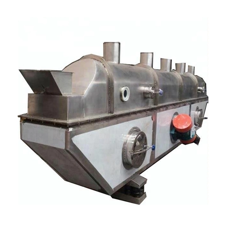 Vibration Fluidized Casein Desiccated Coconut Granule Drying Machine Ammonium Sulfate Fluid Bed Dryer for Salt Breadcrumbs