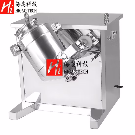 Three Dimensional Pharmacy Mixing Machine Swing Dry Powder Mixer for Whey Powder Protein Albumen