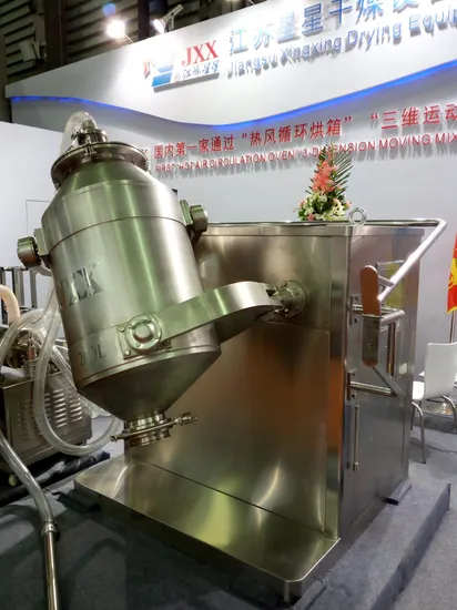 Three Dimensional Rotary Mixer for Mixing Crude Medicine Powder