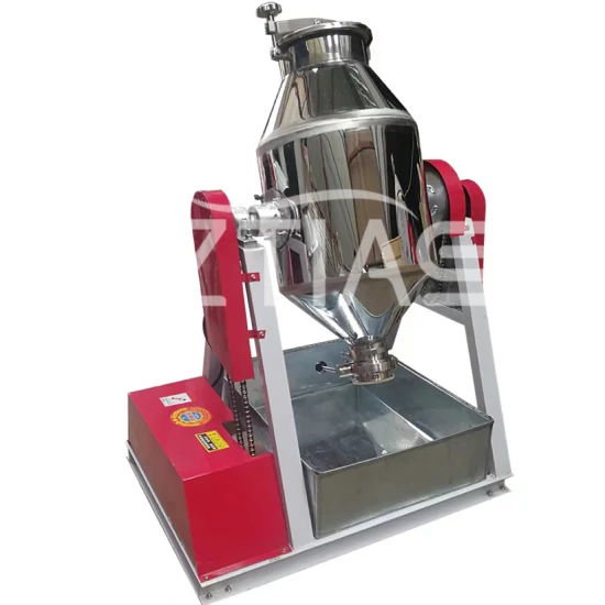 Stainless Steel Powder Drum Rotating Pharmaceutical Food Dry Powder Mixer Three-Dimensional Motion 3D Mixer